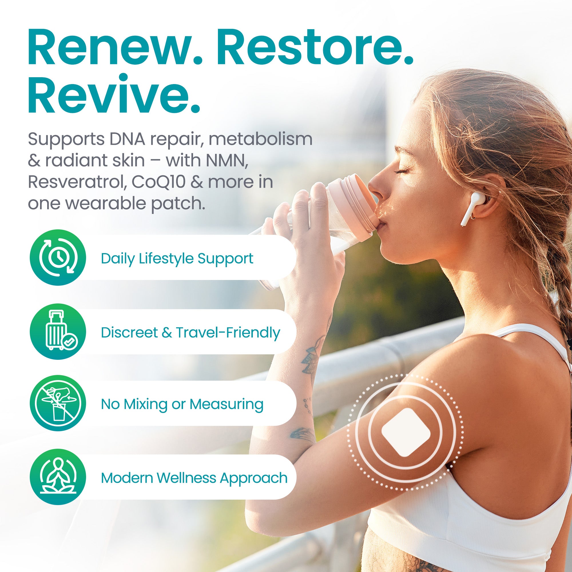 NAD+ Patch | Youthful Vitality & Cellular Energy